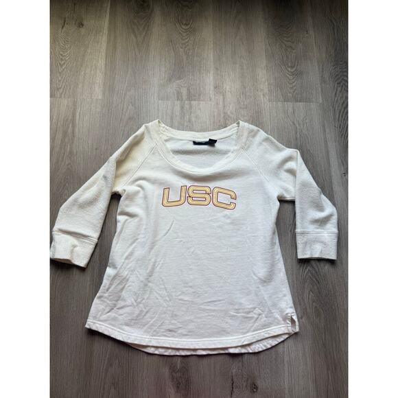 USC Trojans Women's Sweatshirt, size Large 3/4 Sleeve - Picture 1 of 6
